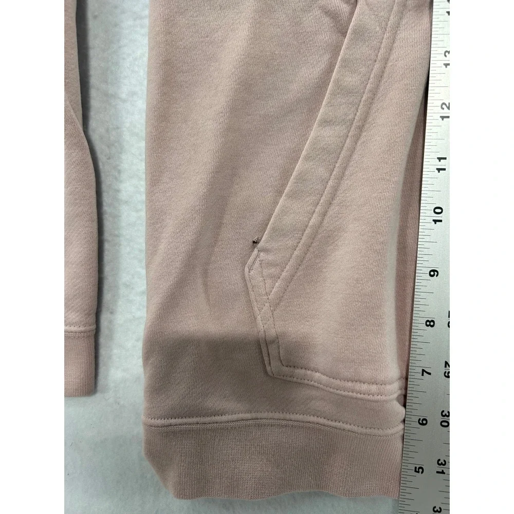 Nike Sportswear Essential Hoodie Mauve Pink Futura Logo Pullover Womens Large